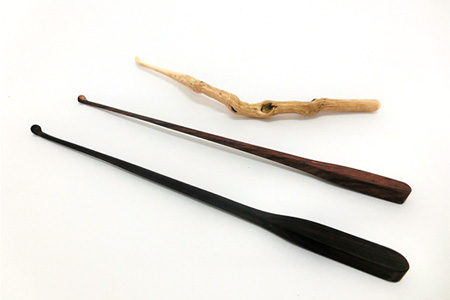 耳搔き3本セット（スタンド付き）KT-5 徳島 那賀 耳かき 耳掻き 寄木 木製 木製品 ペン立て インテリア おしゃれ 3本セット セット お土産