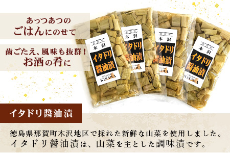 木沢特産 ふるさとの味 イタドリ醤油漬 250g×4袋【徳島県 那賀町 国産 いたどり イタドリ 醤油漬 漬物 漬け物 加工品 山菜 味付き ごはんのおとも ご飯のお供 惣菜 おかず 副菜 小鉢 調味済み おつまみ お酒の肴 時短 お土産 お取り寄せ】MO-7