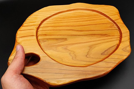 KUKU PARTYプレート 180g NW-26 徳島 那賀 木 木頭杉 木製 木目 パーティプレート プレート バーベキュー キャンプ ドリンクホルダー 箸・フォークホルダー 木製食器 おしゃれ 贈り物