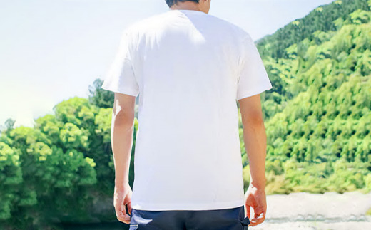 Wood HeadオリジナルロゴTシャツ Mサイズ WH-10-2 徳島 那賀 白Tシャツ Tシャツ 半袖シャツ 半袖 ロゴ おしゃれ おみやげ お洒落 M