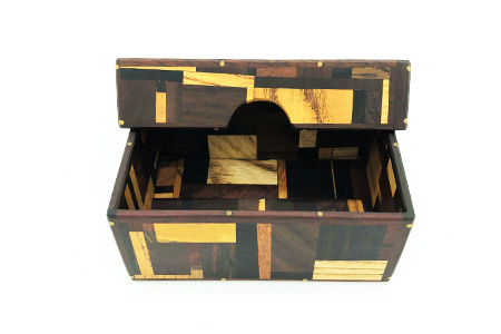 小物入れ「D」名刺・アクセサリー・印鑑　KT-6-4 徳島 那賀 木 木材 寄せ木 木製 木製品 小物 アクセサリー ジュエリー 収納 小物入れ 小物収納 小物ケース 収納ケース 収納ボックス アクセサリーボックス おしゃれ 和風 レトロ 高級感 インテリア 丈夫