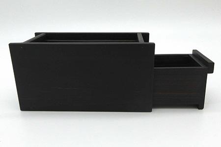 小さな賽銭箱（黒檀） サイズ:縦150mm×横75mm×高さ75mm KT-7-2 徳島 那賀 徳島 那賀 貯金箱 賽銭箱型貯金箱 おさいせん お賽銭 紫檀 アンティーク調 高級感 インテリア 貯金 プレゼント ギフト 子供