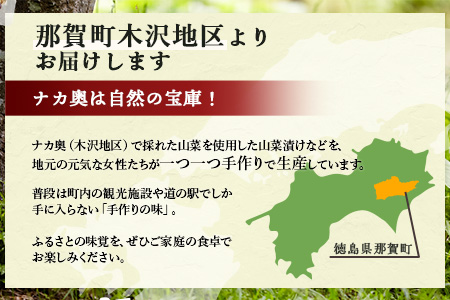 木沢特産 ふるさとの味 漬け物・ゆず味噌詰合わせ 4点セット【徳島県 那賀町 国産 加工品 醤油漬 しょう油漬 佃煮 つくだ煮 柚子味噌 ゆず味噌 柚子みそ みそ おかず味噌 調味料 ごはんのおとも ご飯のお供 惣菜 おかず 山菜 副菜 小鉢 おつまみ お酒の肴 時短 お土産 お取り寄せ】MO-9