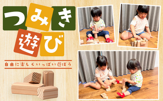 「木頭杉の積み木セット」徳島県立那賀高等学校 森林クリエイト科制作【徳島県 徳島 那賀町 高校生制作 積木 積み木 知育 木育 玩具 おもちゃ 知育玩具 木の積み木 幼児 教育 木頭杉 杉 天然木 木製 無塗装 国産 手作り】 NK-01 通常用