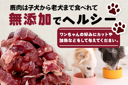 ワンちゃんのペットフード鹿肉小間切れ 2.8キロ（冷凍200g×14パック）［徳島 那賀 国産 徳島県産 ジビエ いぬ イヌ 犬 わんちゃん ワンちゃん ごはん えさ エサ 餌 高タンパク 低カロリー ドッグフード ペットフード おやつ オヤツ 犬の餌 犬用おやつ 犬のおやつ イヌのおやつ 犬のオヤツ 健康 安心 小間切れ 小分け 冷凍］【NS-7】