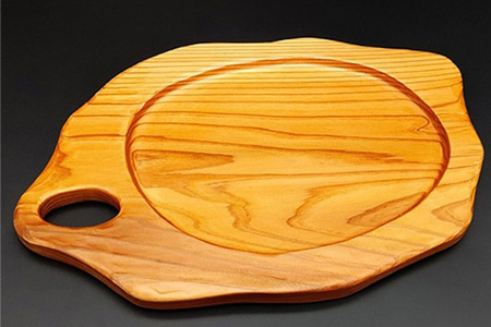 KUKU PARTYプレート 180g NW-26 徳島 那賀 木 木頭杉 木製 木目 パーティプレート プレート バーベキュー キャンプ ドリンクホルダー 箸・フォークホルダー 木製食器 おしゃれ 贈り物