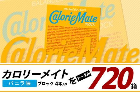 【12回定期便】≪バニラ味≫ カロリーメイトブロック 4本入り 計60箱 ×12回 合計720箱【徳島 那賀 大塚製薬 カロリーメイト バニラ ビタミン ミネラル たんぱく質 脂質 糖質 5大栄養素 バランス栄養食 栄養補給 仕事 勉強 スポーツ 防災 災害 地震 非常食 常備食 備蓄 受験 受験応援 新生活】MS-3-12-vanilla