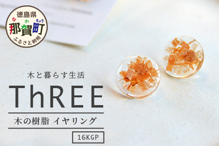 森の贈り物 木の樹脂 イヤリング TR-12-1 徳島 那賀 木 樹脂 アクセサリー ピアス ジュエリー シンプル 上品 大人 エレガント かわいい おしゃれ オフィス  女性 レディース プレゼント ギフト 手作り イヤリング