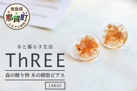 森の贈り物 木の樹脂 ピアス TR-12-2 徳島 那賀 木 樹脂 アクセサリー ピアス ジュエリー シンプル 上品 大人 エレガント かわいい おしゃれ オフィス  女性 レディース プレゼント ギフト 手作り ピアス