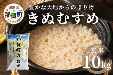「令和6年産 新米 先行受付」徳島県那賀町相生産 きぬむすめ 玄米 10kg 1袋「2024年10月上旬より発送」【徳島 那賀 国産 徳島県産 お米 こめ おこめ 米 ご飯 ごはん 玄米 10キロ 和食 おにぎり お弁当 おいしい 玄米 食べて応援 お取り寄せ 産地直送】YS-37