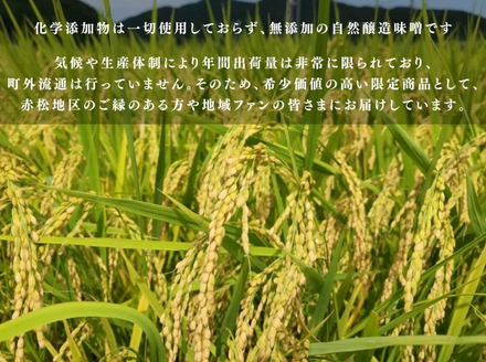 【美波町・赤松地区発】赤松女性部の手作り味噌 ー定期便３ヵ月