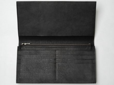 徳島で染め上げた革製品【泥染】長財布－long wallet－