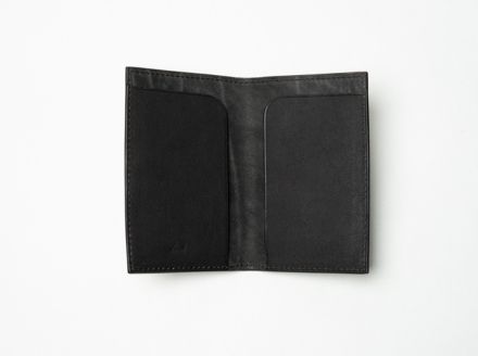 徳島で染め上げた革製品【泥染】名刺入れーfolded card caseー