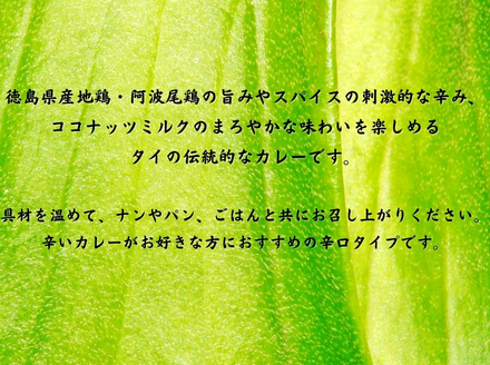 阿波尾鶏グリーンカレー　10食
