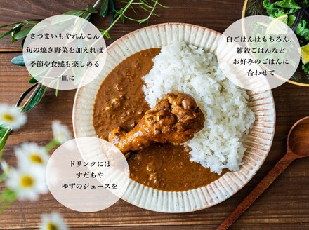  阿波尾鶏骨つき地鶏のごちそうカレー　5食