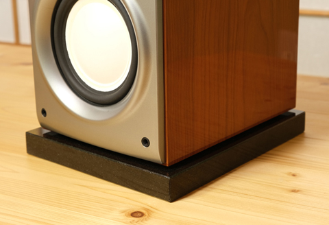 スピーカー用　黒御影石オーディオボード　20×25×3㎝　2枚 サイズ変更可