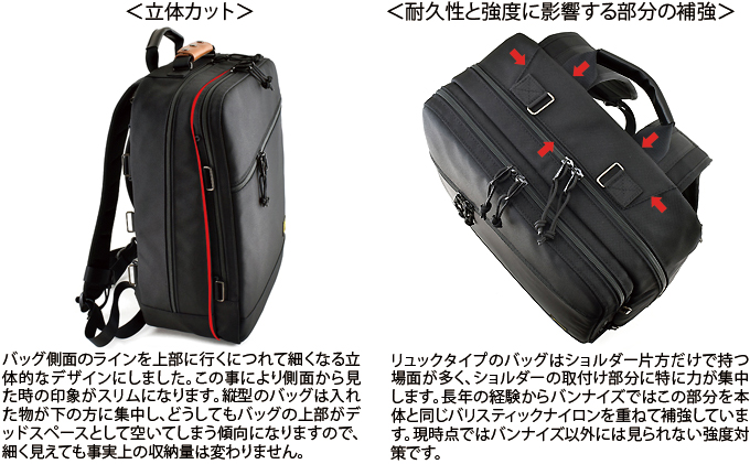 VanNuys 大人のワーキングベース／Wファスナー ＜Wワイド＞ ビジネスリュック バックパック デイパック 多機能 大容量 出張 旅行 通勤 通学 パソコン バンナイズ