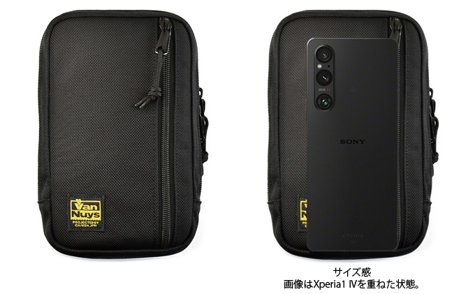 VanNuys 薄型サブポケット／Type-D ウエストバッグ 多機能ウエストバッグ 収納多数 ヒップバッグ  帆布 バンナイズ