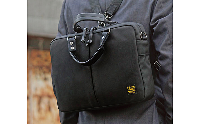 バンナイズ　薄型スリムなラウンド型ブリーフケース-A／3WAY