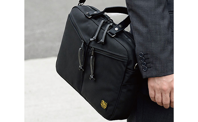 バンナイズ　薄型スリムなラウンド型ブリーフケース-B