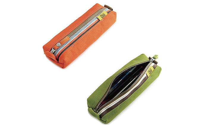 ファスナーペンケース／ボックスタイプ　オレンジ