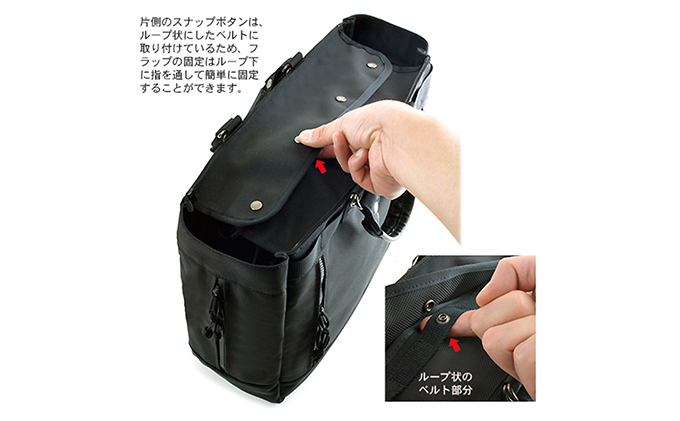 トップガード付きWアクセストート