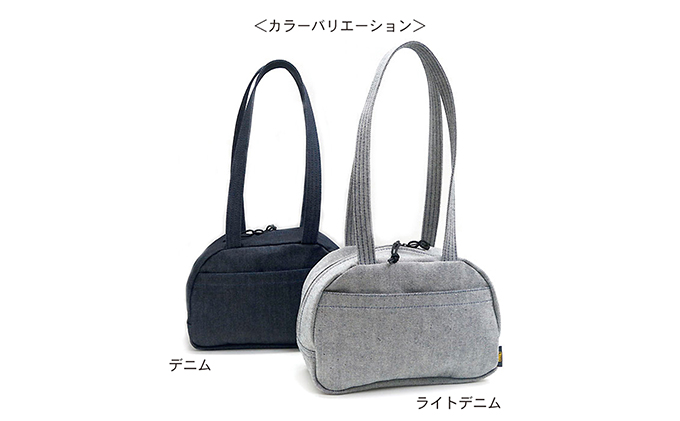 ミニボストンバッグ　デニム