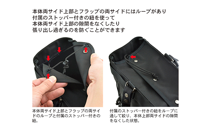 トップガード付きWアクセストート