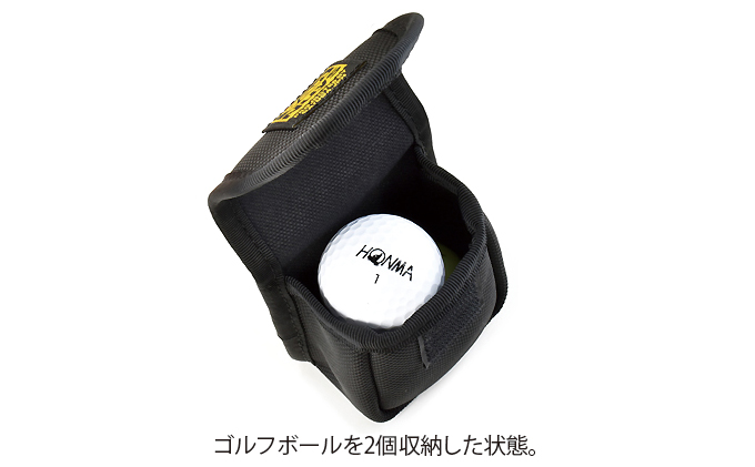 ゴルフボールケース／2個用 ワイド