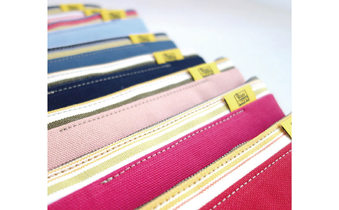 ファスナーペンケース／スリムタイプ　ネイビー