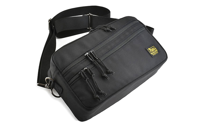 VanNuys 完全無欠のWファスナーサブバッグ/セミロングワイド  ウエストバッグ ウエストポーチ アウトドア ボディバッグ ヒップバッグ バンナイズ