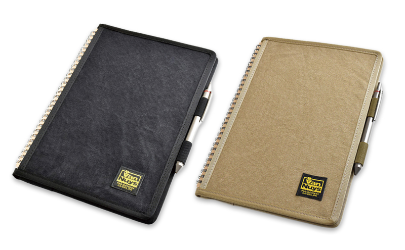 VanNuys リングを交わして折り畳める リングノートカバー／B5 Ver.2 リングノートカバー ノートカバー ノート バンナイズ バイオウォッシュベージュ