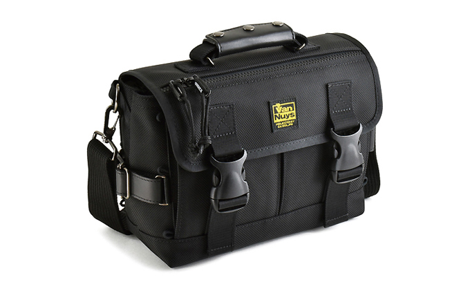 VanNuys ポータブルオーディオ用カスタムバッグF2（Wバックル）250 ウエストバッグ ウエストポーチ アウトドア ボディバッグ ヒップバッグ ブラック バンナイズ