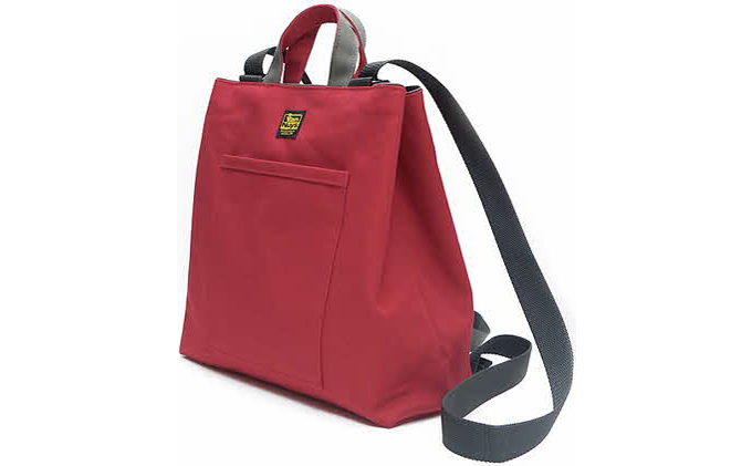 リュックトート　レッド