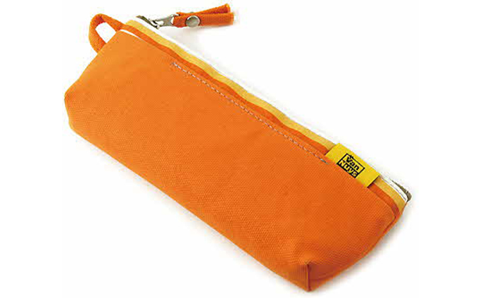 ファスナーペンケース／スリムタイプ　オレンジ