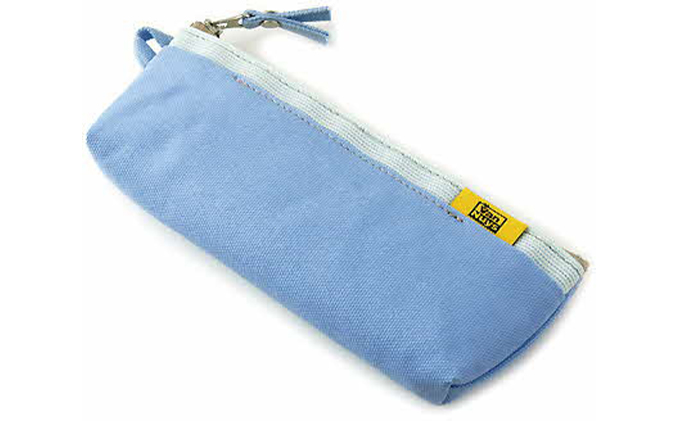ファスナーペンケース／スリムタイプ　ライトブルー