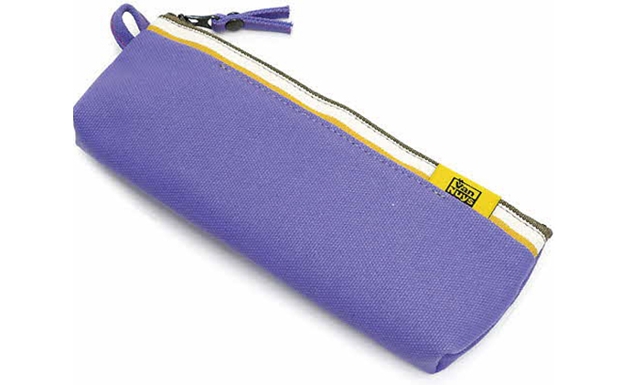 ファスナーペンケース／スリムタイプ　パープル