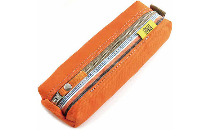 ファスナーペンケース／ボックスタイプ　オレンジ