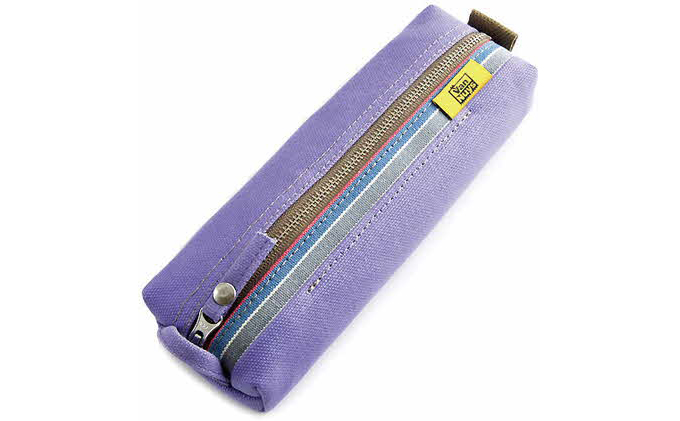 ファスナーペンケース／ボックスタイプ　パープル