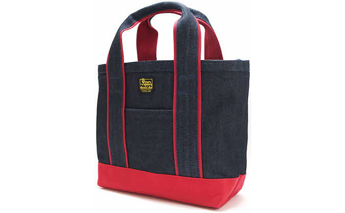 バンナイズ　スタッフオーダートート／Akiモデル　デニム×レッド