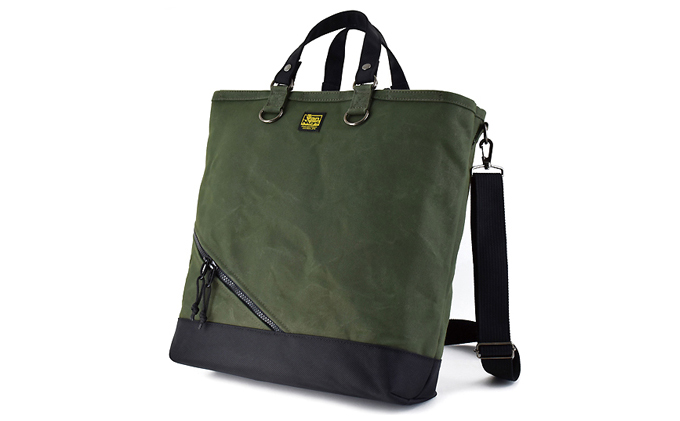 いいとこ取りのオールインワン Free Free Tote グリーン×ブラック