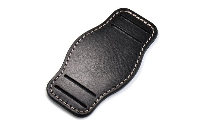 腕時計用レザーベース＜時計ベルト幅22mm用＞ ビンテージブラック