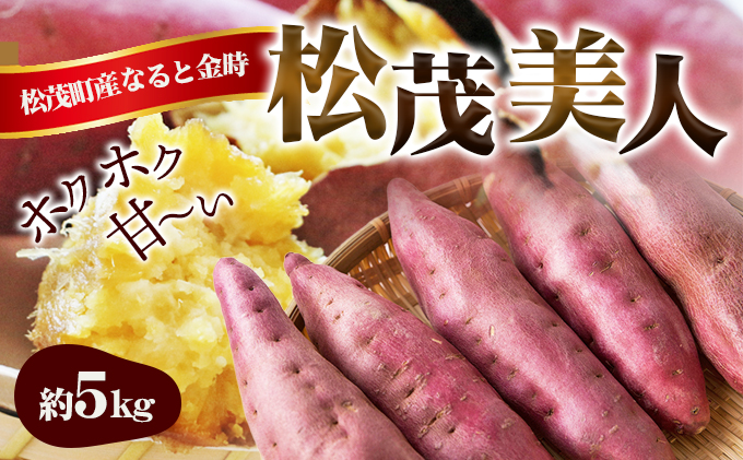 さつまいも(鳴門金時)松茂美人 5kg 徳島 なると金時 芋 秋 旬 サツマイモ 正月 おせち