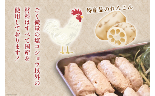 つくね串 れんこんつくね 約40g 18本 [北島藤原精肉店 徳島県 北島町 29al0013] 鶏肉 焼き鳥 やきとり 焼鳥 レンコン れんこん レンコンつくね 冷凍 串 おつまみ