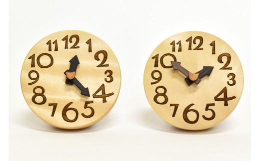 時計 おしゃれ 手のひらconma  [テーブル工房kiki 徳島県 北島町 29ah0020] 置き時計 インテリア 雑貨 木製 手作り オシャレ 卓上 かわいい とけい