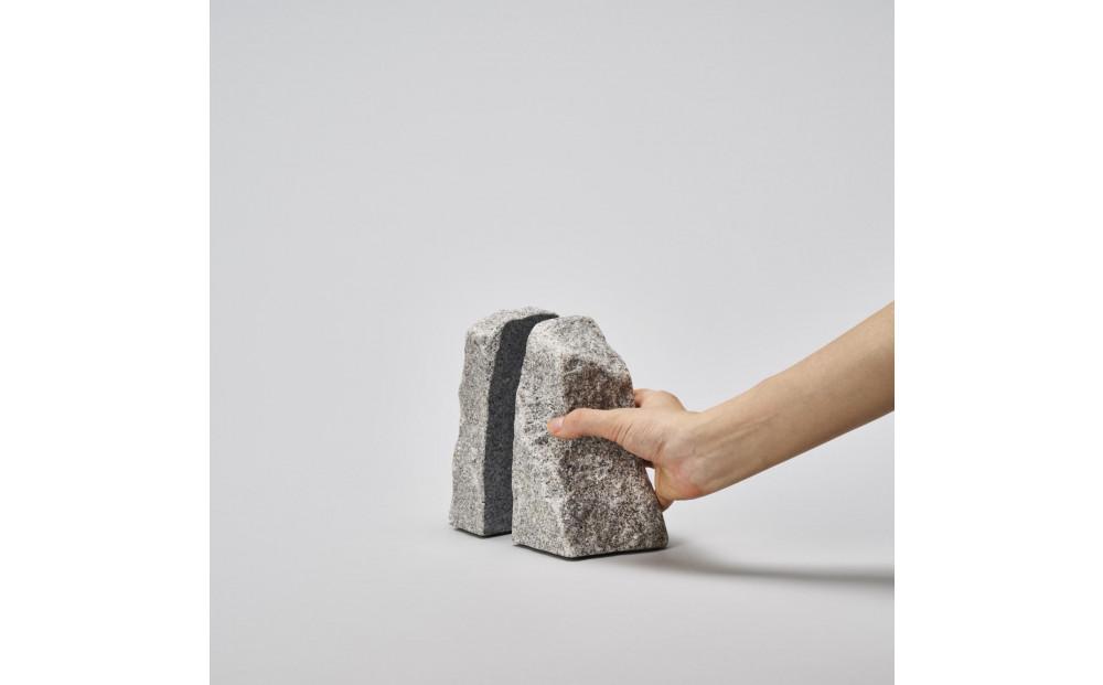 RS - ROCK END / L / komame｜庵治石ブックエンド