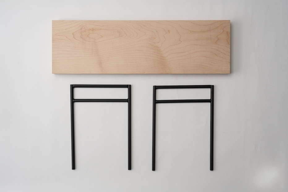 槙塚鉄工所 MULTITABLE HIGHセット(木板付き)