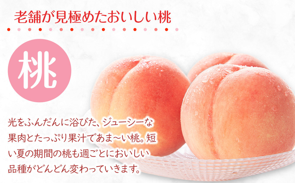 【2025年6月下旬より順次発送】特秀品！絶品「桃」約4kg(12～16玉)