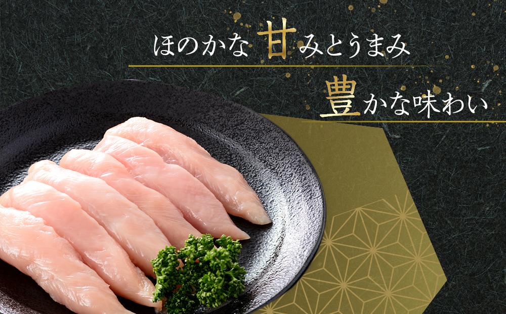 オリーブ地鶏　スジ取りササミ　1600g