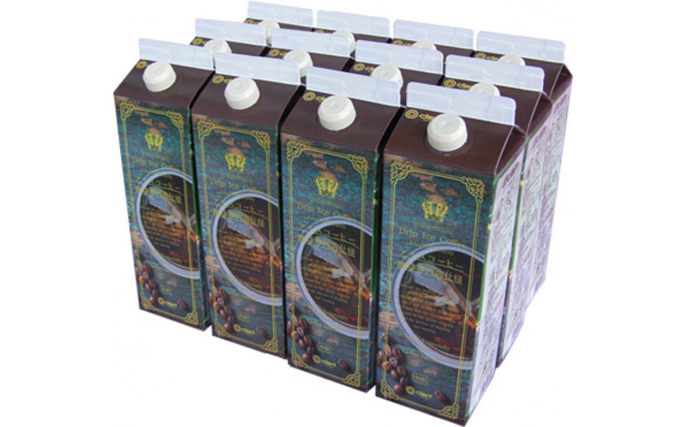 【ダートコーヒー】アイスコーヒー無糖 1000ml×12本